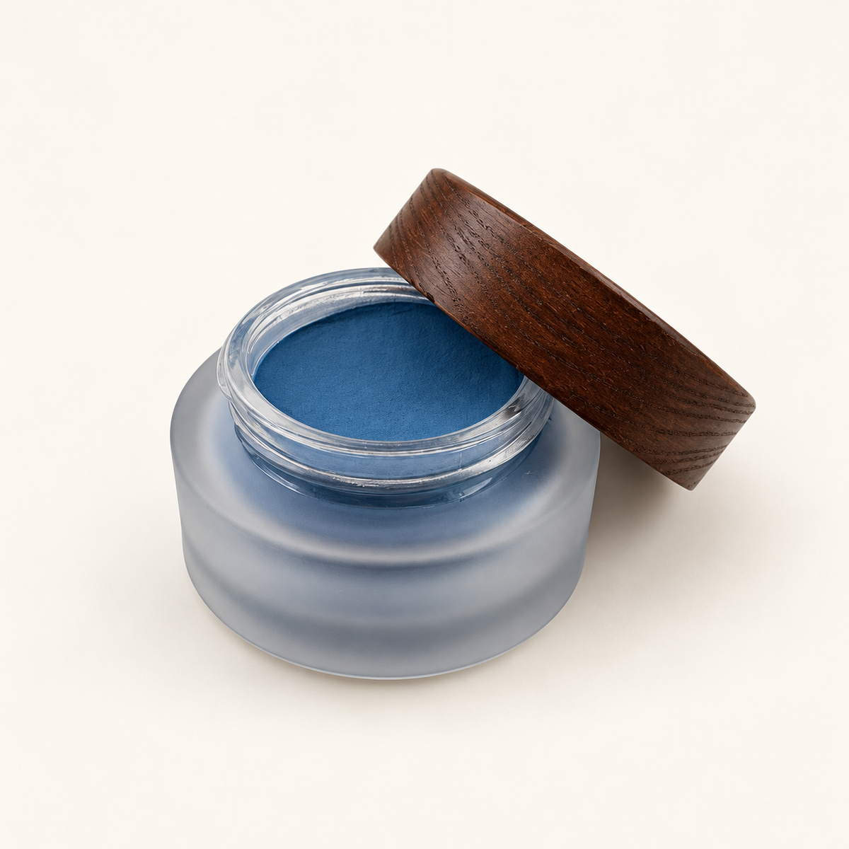 TWOTONE Blue Hour Dip & Acrylic Powder — half-open jar showing powder