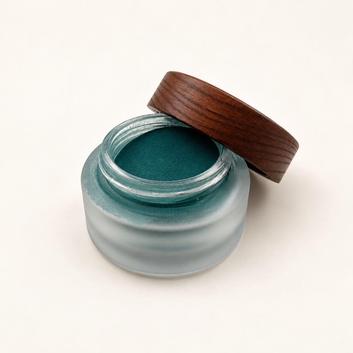 TWOTONE Jade Current Dip & Acrylic Powder — half-open jar showing powder