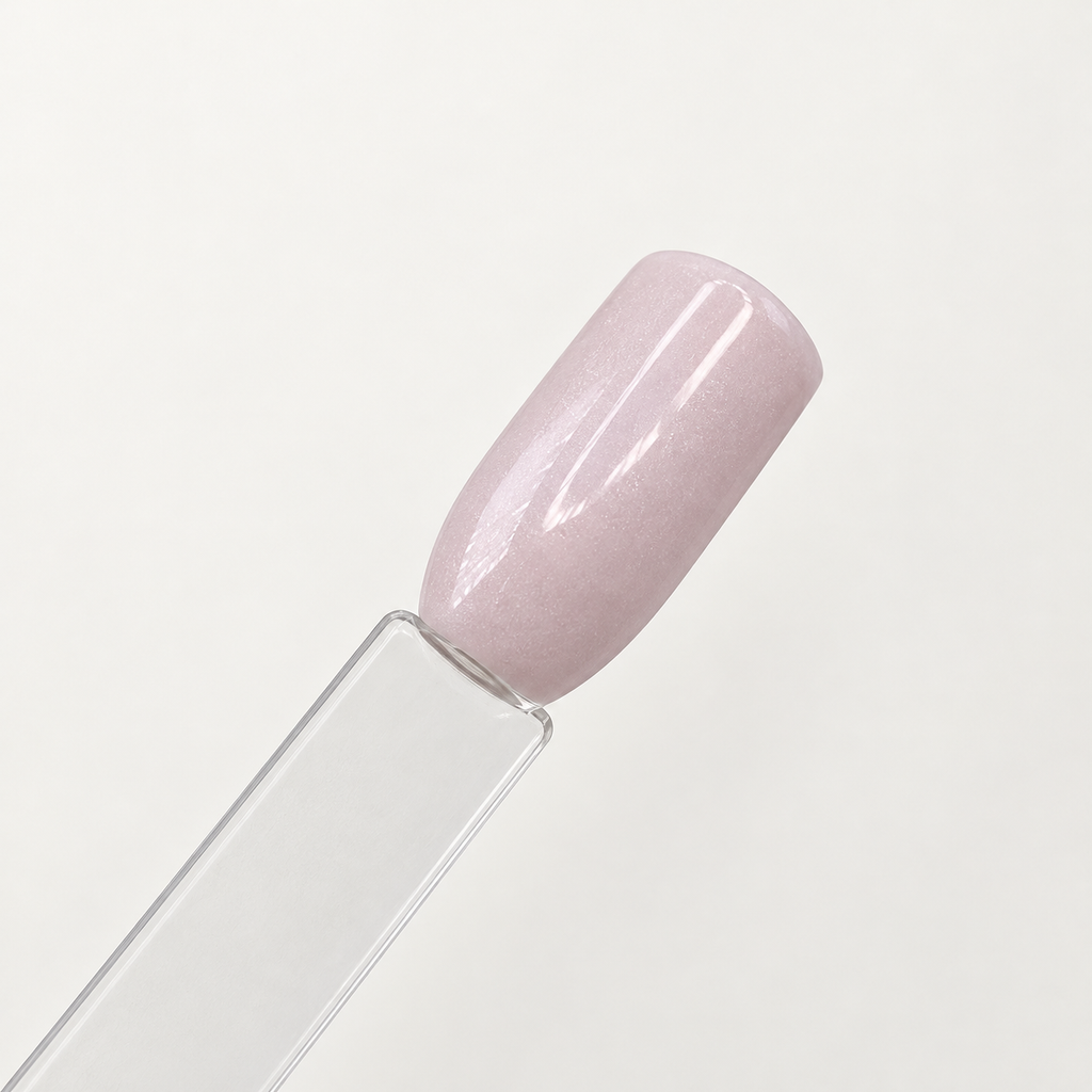TWOTONE Petal Haze Dip & Acrylic Powder — applied color on sample nail