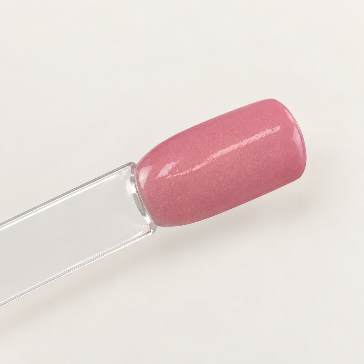 TWOTONE Rosewater Dip & Acrylic Powder — applied color on sample nail