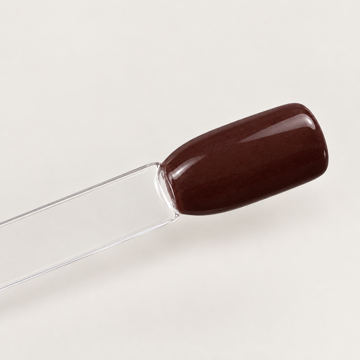 TWOTONE Velvet Truffle Dip & Acrylic Powder — applied color on sample nail